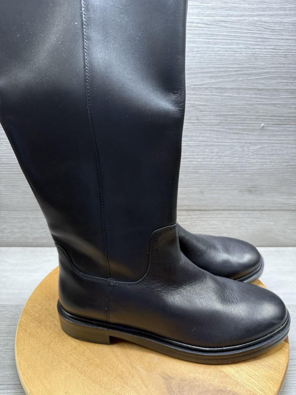 Madewell The Drumgold Boot in Extended Calf in True Black size 9